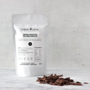 Chopped Couverture 70% Dark Chocolate - The Cheeky Project Perth